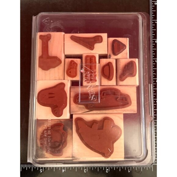 Stampin Up! Cold & Cuddly Wood-Mounted Rubber Stamp Set winter north pole - Picture 2 of 5